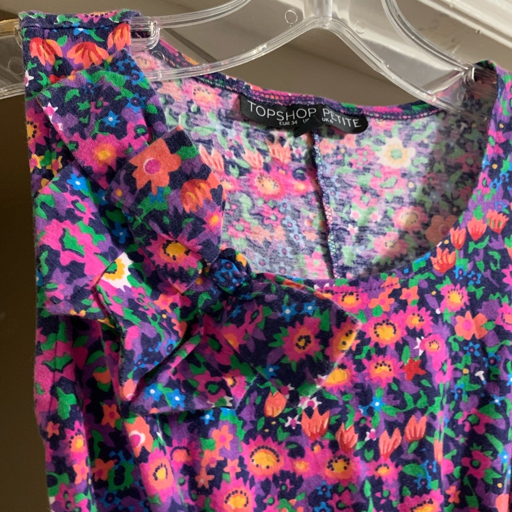 Topshop tank w/bow